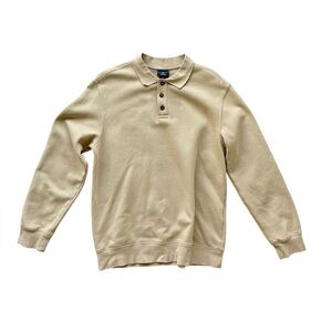 Zara Man Polo Sweatshirt, Beige, Size M